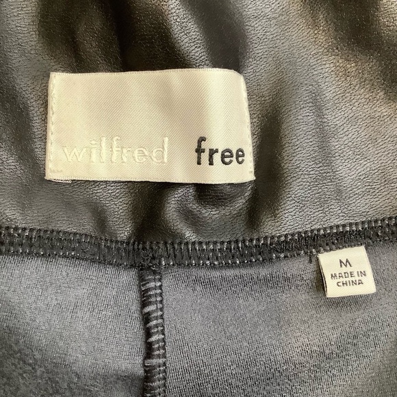 WILFRED FREE Black Daria Vegan Leather Leggings Size M - Picture 6 of 10